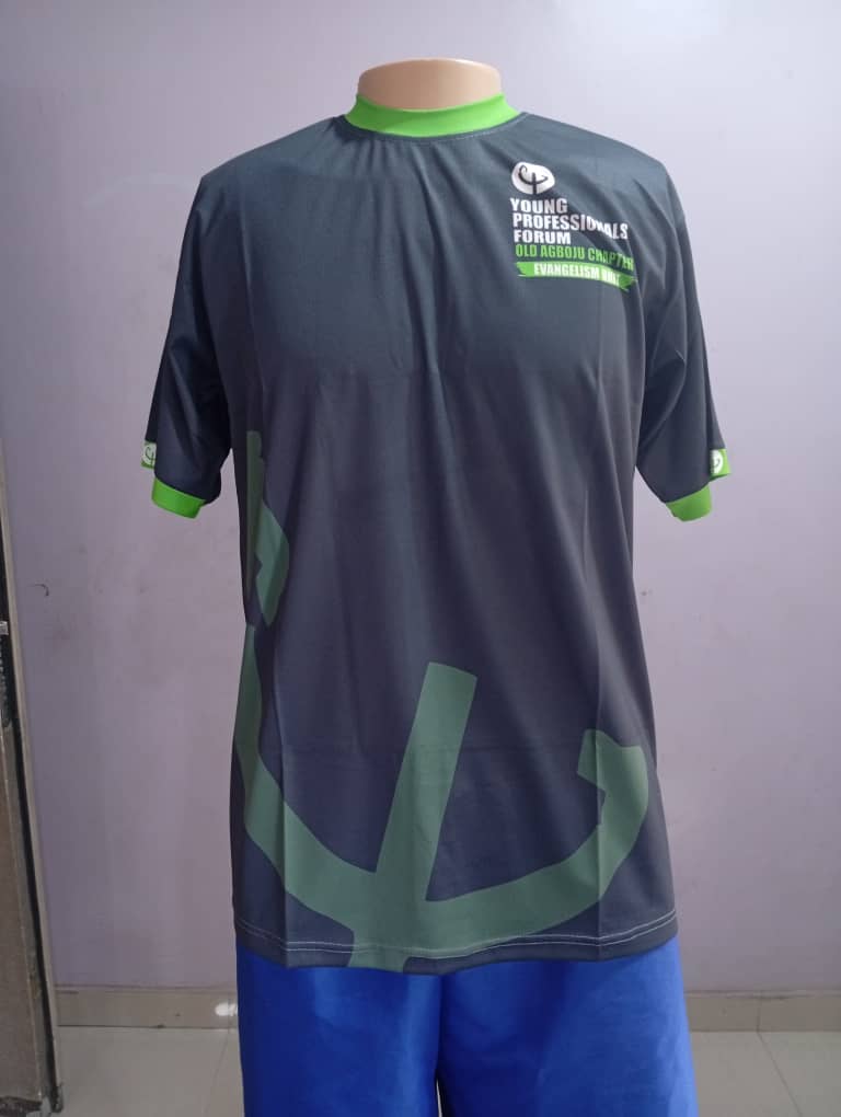Green branded team jersey made by Sejeta, shown from the front