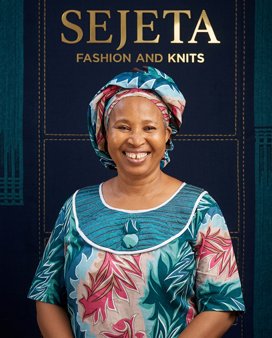Akpan Theresa, founder and owner of Sejeta Fashion and Knits